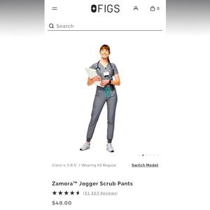 FIGS scrubs, top and bottom pair